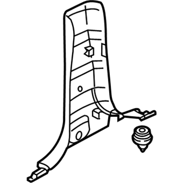Kia 858303E000FC Trim-Center Pillar Lower , LH