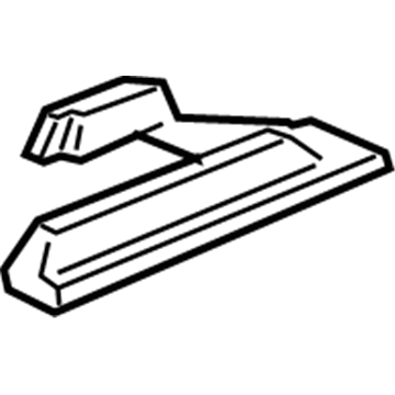 Acura 81395-S9V-A00ZC Cover, Right Rear Middle Seat Foot (Outer) (Saddle)
