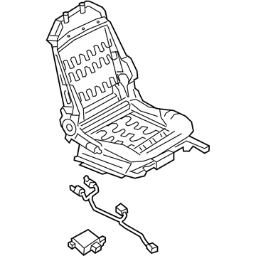 Infiniti 87105-5CS0A Frame & Adjuster Assy-Front Seat, RH