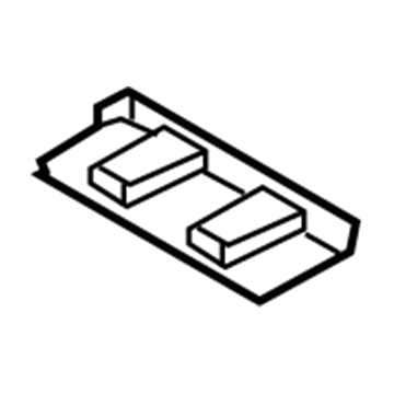 BMW 52-20-7-277-720 Rubber Mat, Cupholder