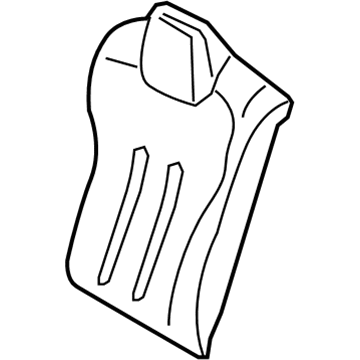 BMW 52-20-7-317-910 Foam Section, Backrest, Right