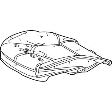 Toyota 71512-08070 Seat Cushion Pad