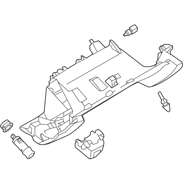 Nissan 68108-6GP0A COVER ASSY-INSTRUMENT LOWER, ASSIST