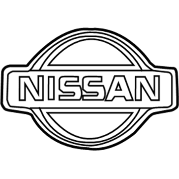 Nissan 84890-7Y000 Emblem-Trunk Lid