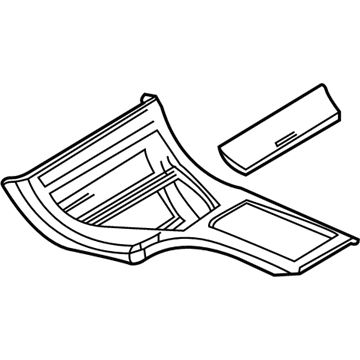 BMW 51-16-8-260-835 Poplar Wood Cover, Centre Floor Console