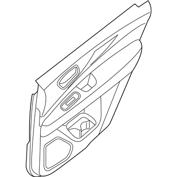 Infiniti 829A0-3JS0A FINISHER Assembly-Rear Door RH