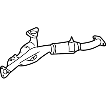 Nissan 20020-3Y400 Exhaust Tube Assembly, Front