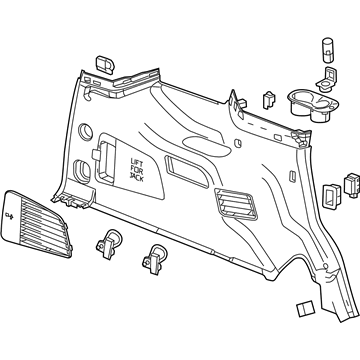 GM 23407855 Lower Quarter Trim