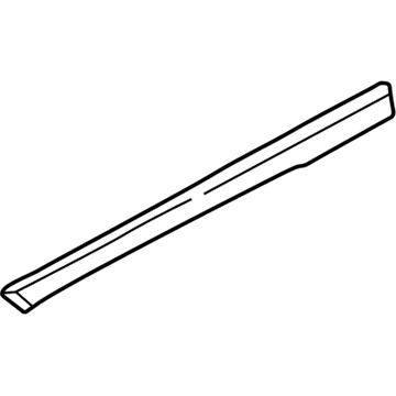 BMW 51-45-8-150-265 Wooden Strip, Door Rear Left
