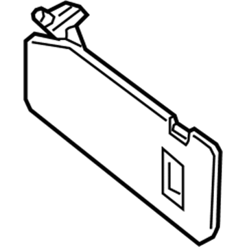 Hyundai 85201-B1401-SG2 Sun Visor Assembly, Left