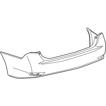 Lexus 52159-30955 Rear Bumper Cover, L/C