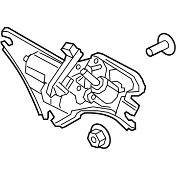 Hyundai 98700-R5000 MOTOR & LINKAGE ASSY-REAR WPR