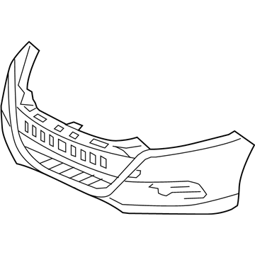 Honda 04711-TM8-800ZZ Face, Front Bumper (Dot)