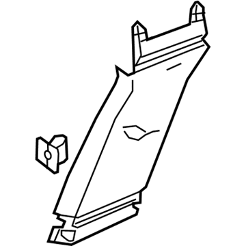 GM 23374003 Upper Center Pillar Trim