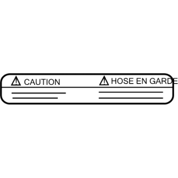 Nissan 99053-6SA1A Label-Caution, Oil