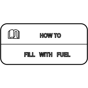 Nissan 97841-6RR0A Label-Caution, Fuel