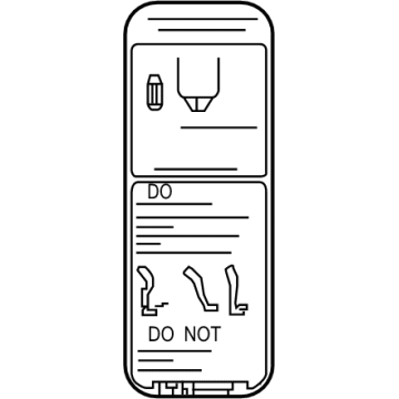 Nissan 81990-9TG0A Label-Auto Door