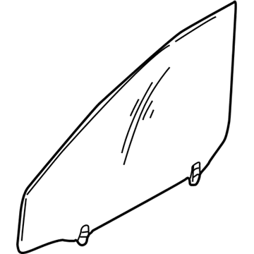 Hyundai 82410-2D041 Glass Assembly-Front Door, LH