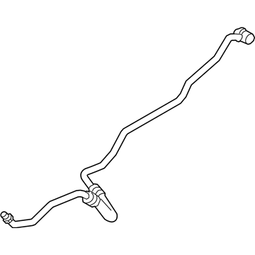 BMW 17-22-7-592-475 Transmission Oil Cooler Line, Return
