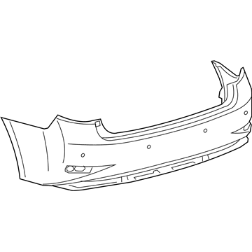 Lexus 52159-33944 Rear Bumper Cover, L/C