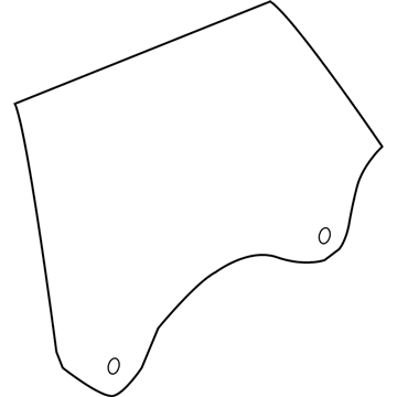 BMW 51-35-7-309-727 Door Window, Rear Left