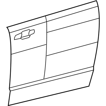 Mopar 4894936AC Panel-Front Door Outer Repair