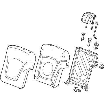 GM 42439743 Seat Back Assembly