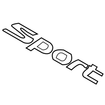 Hyundai 86316-F2000 Sport Emblem