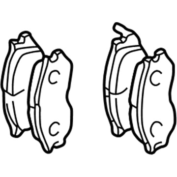 Mopar MR569403 Front Disc Brake Pad Kit