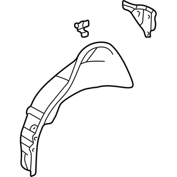 Lexus 61633-24904 Panel, Quarter Wheel House, Inner RH