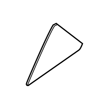 Hyundai 83427-K2000 Glass-Rear Door Fixed, RH
