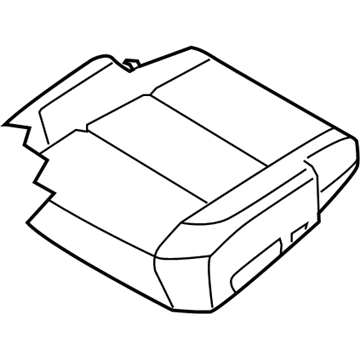 Nissan 87370-ZQ00A Trim Assembly - Front Seat Cushion