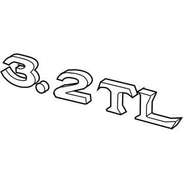 Acura 75722-S0K-A00 Emblem, Rear (3.2Tl)