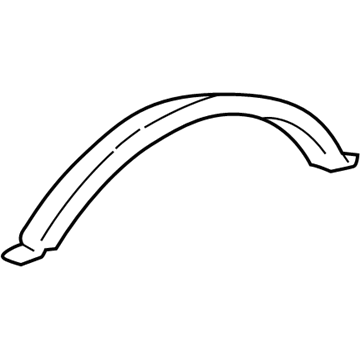 Lexus 75873-30300 Moulding, Quarter Panel Wheel Opening, RH