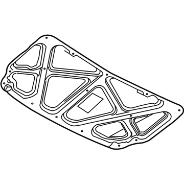 Hyundai 81125-1R010 Pad-Hood Insulating
