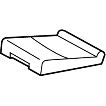 Lexus 79031-60790-A7 No.3 Seat Back Cushion Sub-Assembly, Right