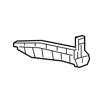 Nissan 85226-5AA2A Bracket-Rear Bumper Side RH