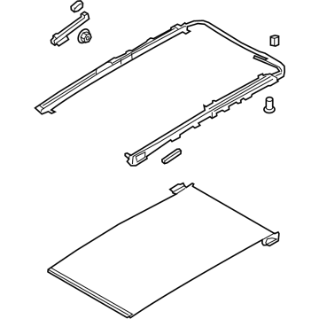 Kia 81646D9100ED Rail Assembly-PANORAMAROOF