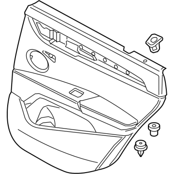 BMW 51-42-7-438-103 Door Trim Panel, Rear, Left
