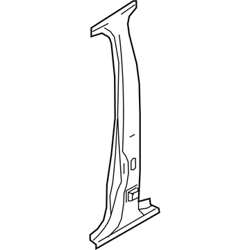 Nissan G6570-EZ2MA Brace Assy-Center Pillar Hinge, RH