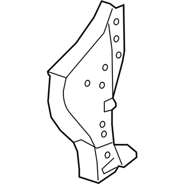 Nissan G6260-9FUMA Brace Assembly-Fr PLR Hinge, RH