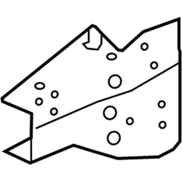 Nissan F4180-EZ2AA Reinforcement-Hoodledge, RH