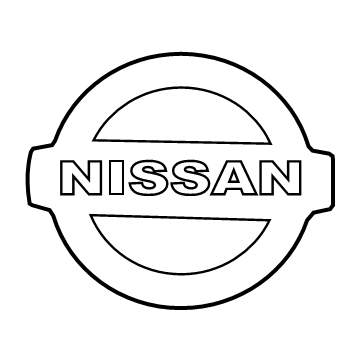 Nissan 84890-6RM0A EMBLEM-NISSAN CORPORATE, REAR