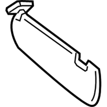 Hyundai 85210-2V130-TX Sun Visor Assembly, Left