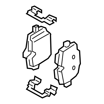 BMW 34-20-6-888-831 REPAIR KIT, BRAKE PADS ASBES