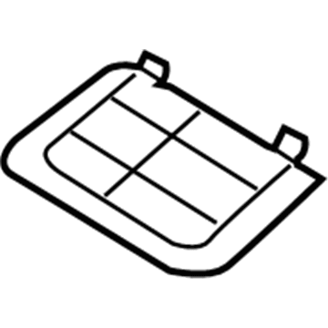 Nissan 73975-JG00A Finisher Assy-Roof, Front