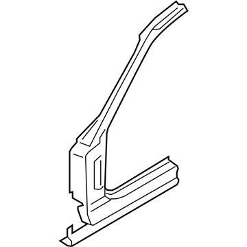 BMW 41-21-7-295-235 Column A Exterior, Left