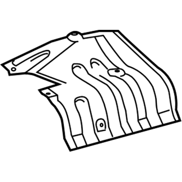 Lexus 58327-72011 Insulator, Main Muffler Heat, RH