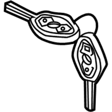 BMW 51-21-7-118-972 Spare Key