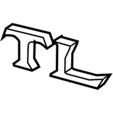 Acura 75722-SEP-A01 Emblem, Rear (Tl)